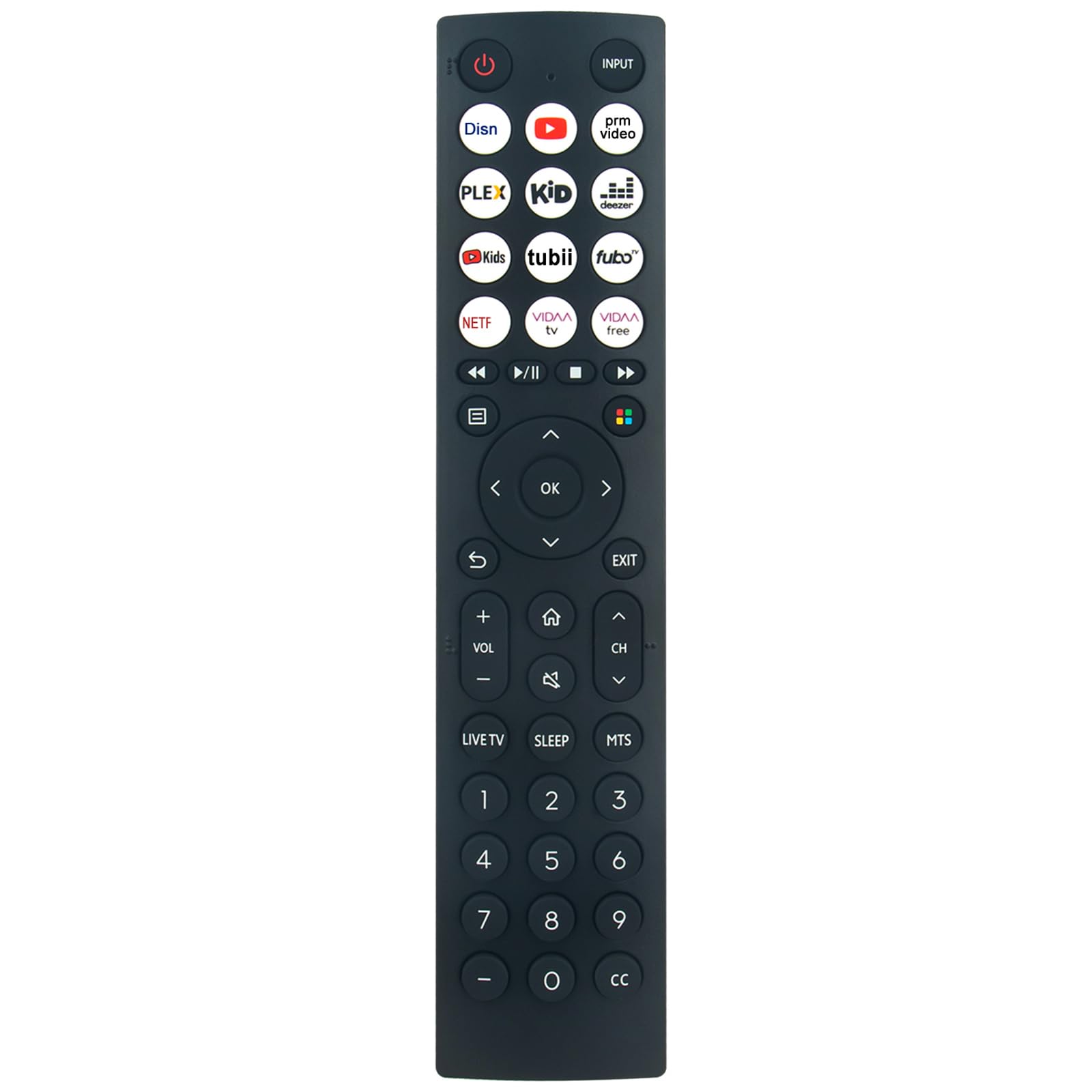 EN2E36H EN2E36 Replacement Remote Control Commander Compatible with Hisense VIDAA TV 40A4KV 32A4KV 43A4KV