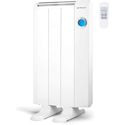Ceramico Baño Pared Orbegozo RRE 510 Emisor Térmico Bajo Consumo, 3 Elementos de Calor, Pantalla Digital LCD, Mando a Distancia, Funcionamiento Programable, 500 W, Aluminium, Blanco