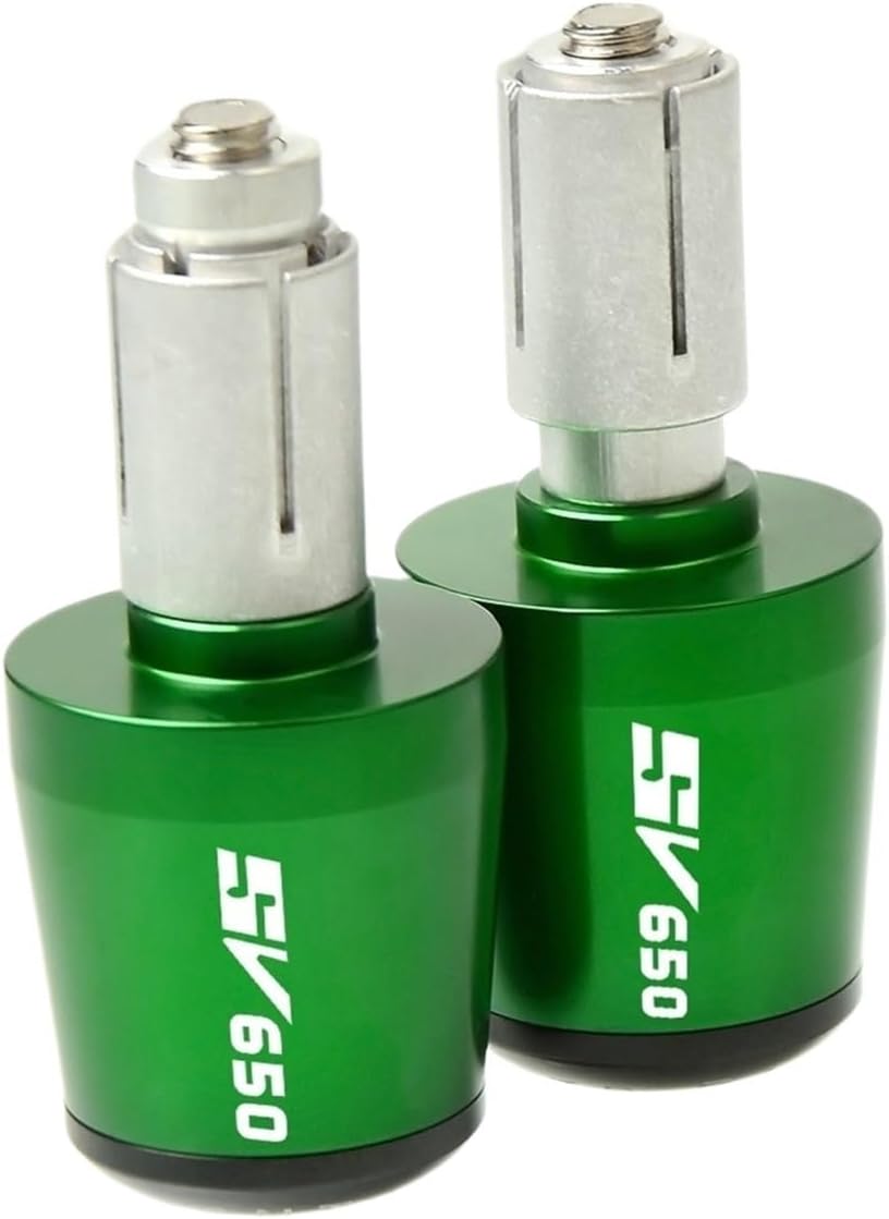 Motorcycle Accessories Handlebar Grips Hand Bar End Hand Cap Compatible with Su zu Ki SV650/S SV650S SV 650 1999-2009 2008 2007 2006(Green)