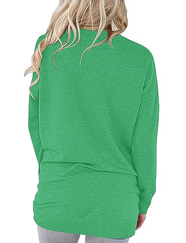 ONLYSHE Womens Crewneck Sweatshirt Casual Loose Fitting Tops Long Sleeve T Shirt