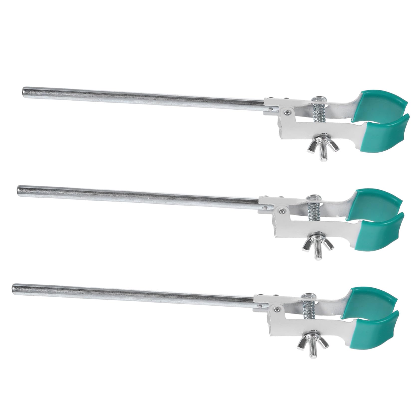 Pince de laboratoire POPETPOP verte en lot de 3 pièces pour fioles et flacons