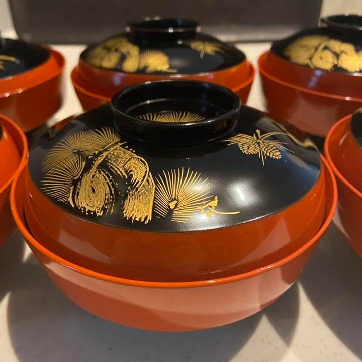 漆塗 漆器 吸物椀 10客 蒔絵 図変わり 骨董 アンティーク 【公式通販】