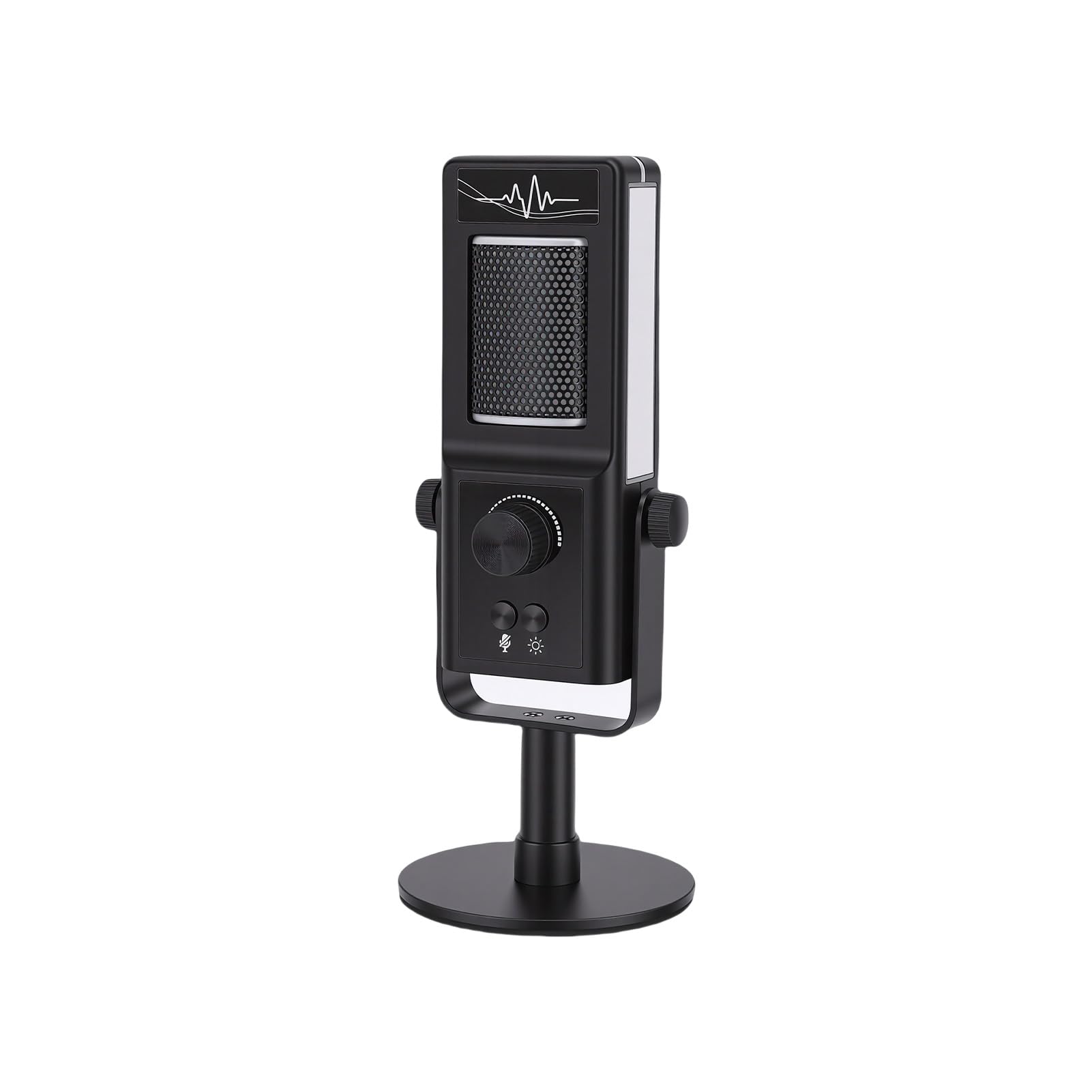 RiToEasysports Microfono USB Condensatore Gaming, ABS Robustezza, Riduzione Rumore Professional, Streaming Live e Karaoke Kit, Per PC/Laptop/Console