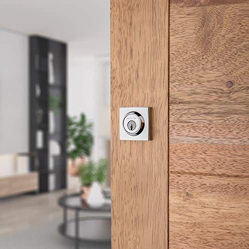 Baldwin Sccsd190 Contemporary Single Cylinder Deadbolt, Satin Black #TOP3