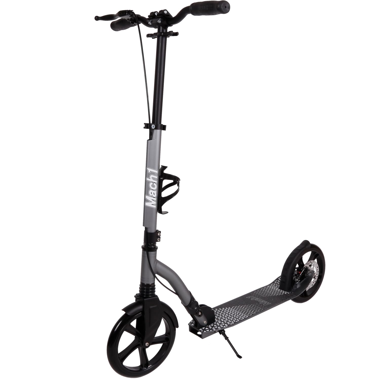 Mach1 Kick Scooter aluminiowa hulajnoga miejska, duże kółka XXL, koła od 145 do 250 mm, kółka/opony dla dorosłych i dzieci, składana hulajnoga