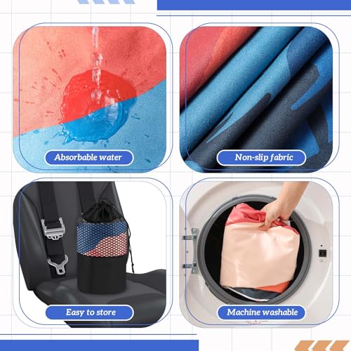 Image of Hahafelt 2 Pack Car Seat Towel Cover with Storage Bag, Sunset