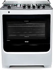 Fogão de Piso Consul 5 Bocas Branco com Acendimento Automático e Botões Removíveis - CFS5NAB BIVOLT