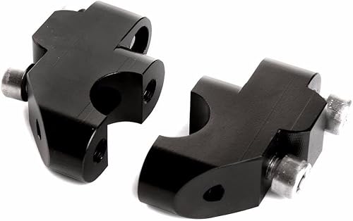 35S /// Elevadores para Manillar de Suzuki vStrom DL1000 Motocicleta - 1.181 in hasta 0.669 in BarBack - Negro