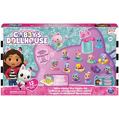 Gabby’s Dollhouse, Meow-Mazing Mini Figures 12-Pack (Amazon Exclusive) Rainbow -Themed Toy Figures And Playsets Kids Toys For Ages 3 And Up #TOP1