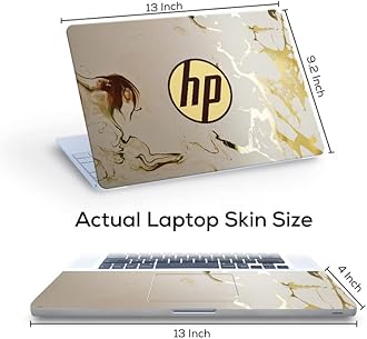 Galaxsia H260 Top+Wrist Pad Vinyl Laptop Skin/Sticker/Cover for 13 to 13.3 Inches Laptops Laminated-Removable-HD Quality Compatible for Hp(13x9.2 Inches)