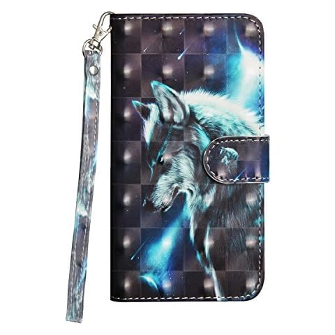 Reevermap Funda Huawei P Smart 2020 Flip 3D Cuero PU Cartera Soporte Magnético Cover
