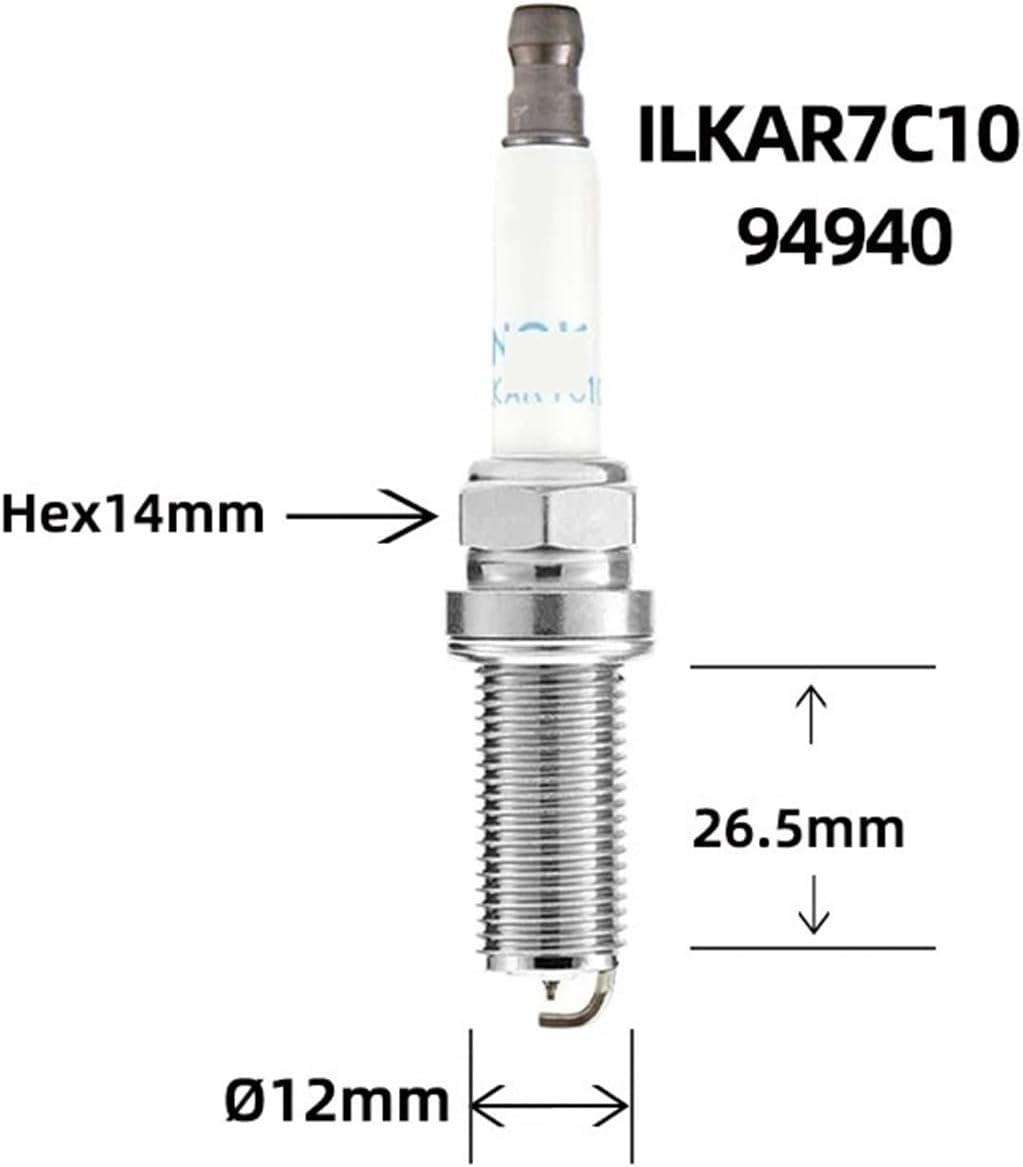 4PCS Iridium Platinum Spark Plugs ILKAR7C10 94940 OE LR032080