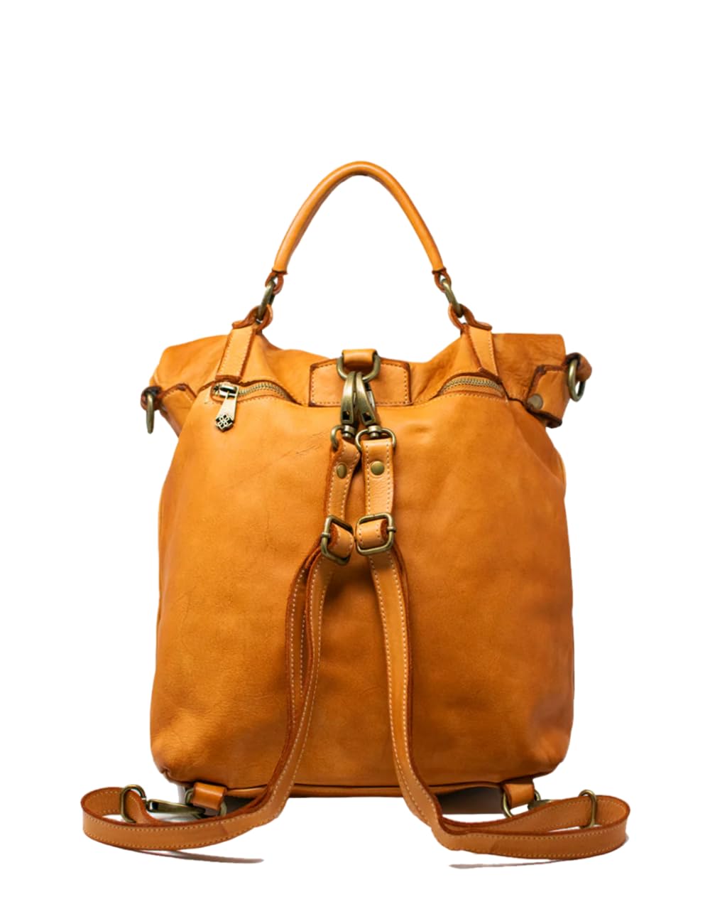 BARONE Zaino donna pelle, ottimo zaino da viaggio in vera pelle, resistente e capiente, zaino per PC in vera pelle MADE IN ITALY zaino vera pelle FORTE