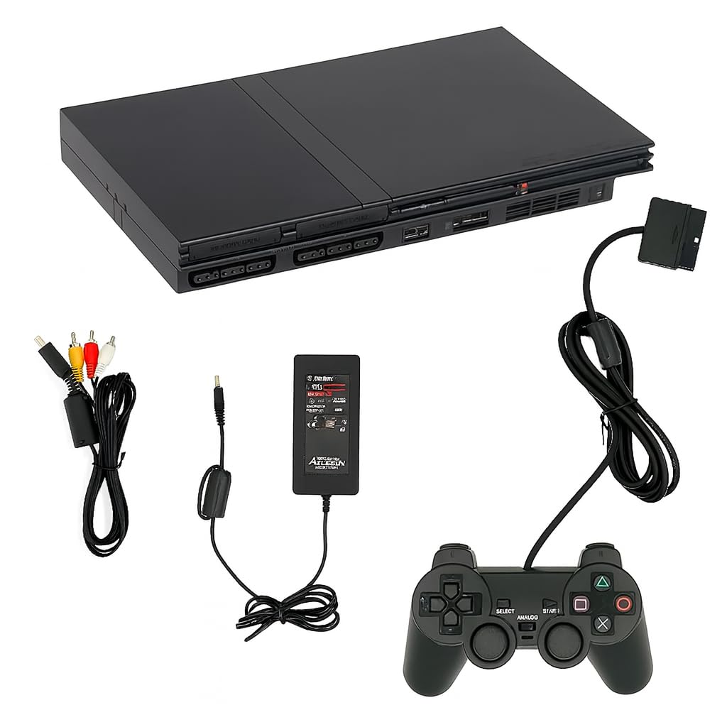 プレイステーション2 PlayStation2 Amazon.com: Sony Black Premium PS2 Slim Console - PlayStation 2