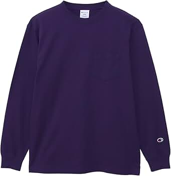 Amazon.co.jp: [チャンピオン] ロングTシャツ 長袖 丸首 綿100