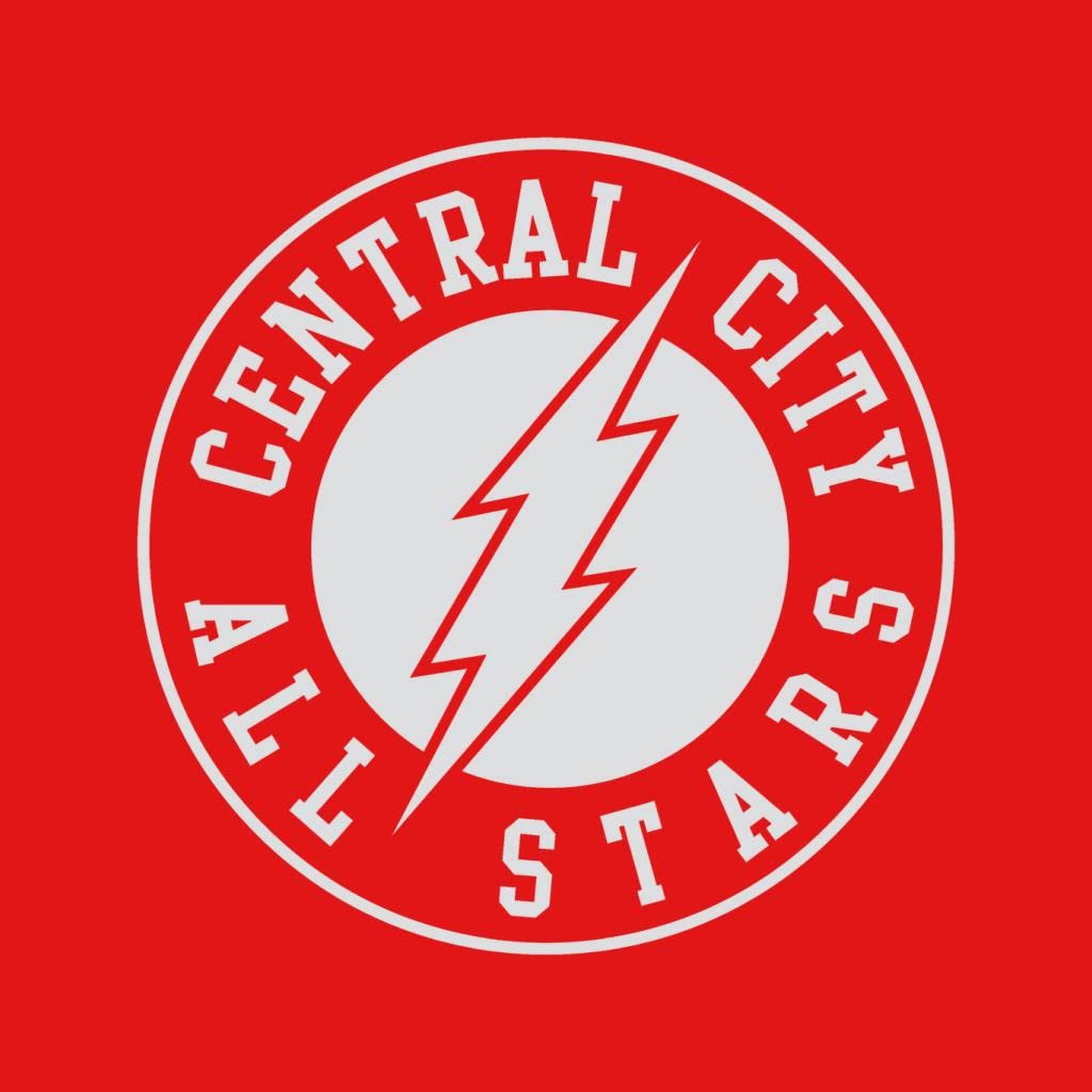 All+Every Bluza damska z logo Flash Central City All Stars Lightning, Czerwony, XXL