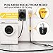 MECMO NEMA 10-30P 30Amp to Dryer Plug to 6-20R T-Blade EV Charger Adapter, 30A 125/250V 3-Prong Dryer Plug to 20A 250V 6-15R 6-20R, 10-30P to 6-20/15R Power Cord for EV Car Charging at Dryer Outlet