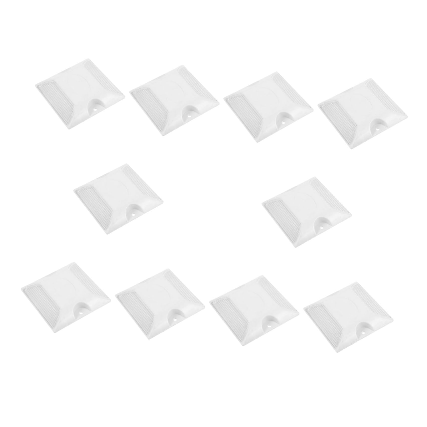 POPETPOP 3 series Reflectores De Pernos Para Asfalto Pernos Reflectantes Para Carretera Marcadores Reflectantes Para Asfalto Reflectores De Seguridad 10 piezas x 3