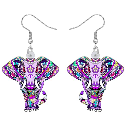 Pendientes de elefante acrílicos que no pesan ni dañan tus orejas