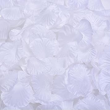 Amazon Co Jp Yesallwas 花びら 造花 00枚 薔薇 花弁 人工 フラワーシャワー 結婚式 バラ 披露宴 ウェディング ローズ プロポーズ 誕生日 パーティーグッズ 白 ホーム キッチン