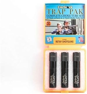 Carlson Choke Tubes 12ga Retay Trap Pack Mod Full EF, Black (17227)