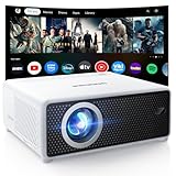 GOODEE Mini Smart Projector with WiFi and Bluetooth - Compatible with Netflix/YouTube/PrimeVideo, Electric Focus & Keystone, Short Throw Portable Video Projector Full HD for Indoor/Outdoor/Camping