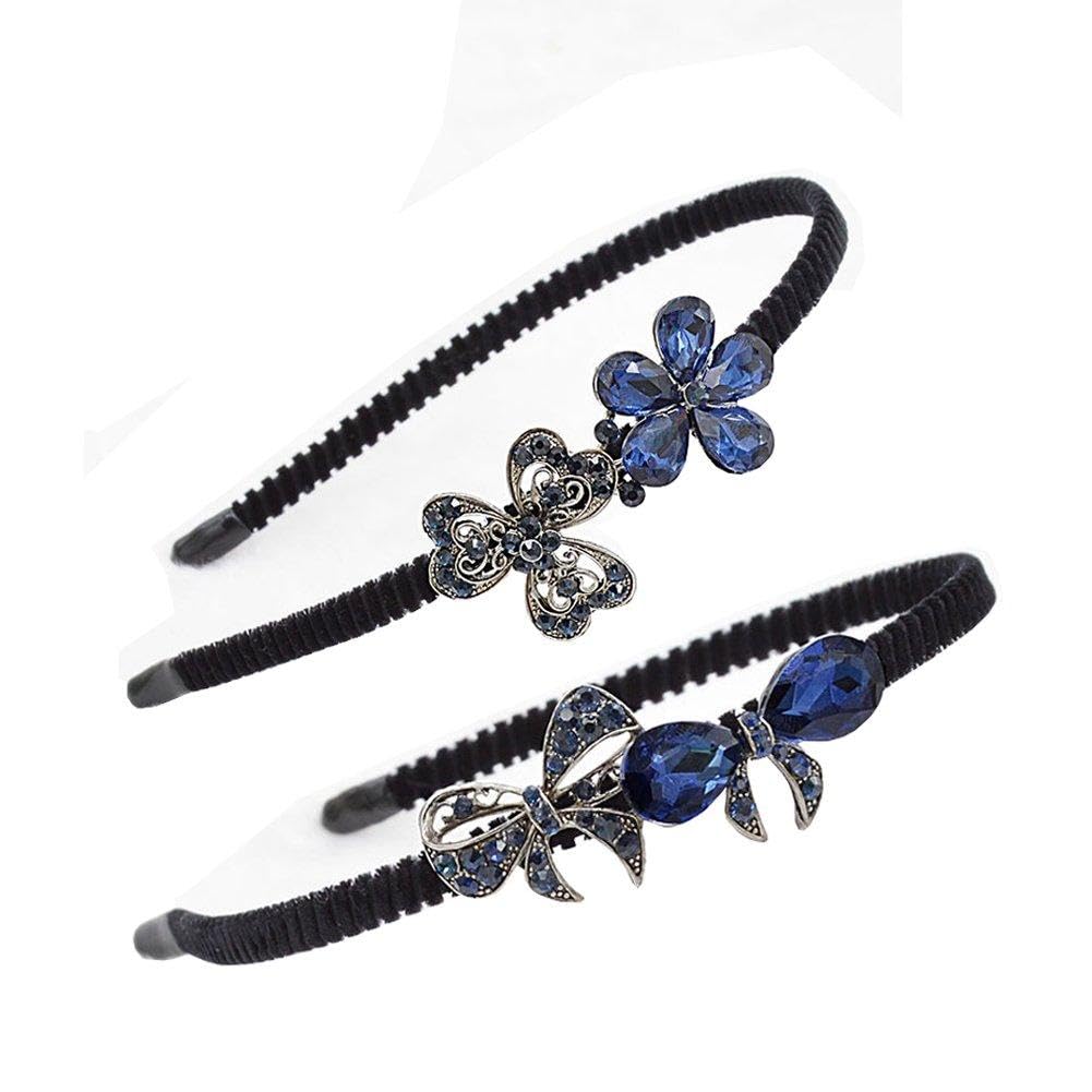 Metal Headbands for Women Elastic Elegant Forehead Hair Wrap Decoration