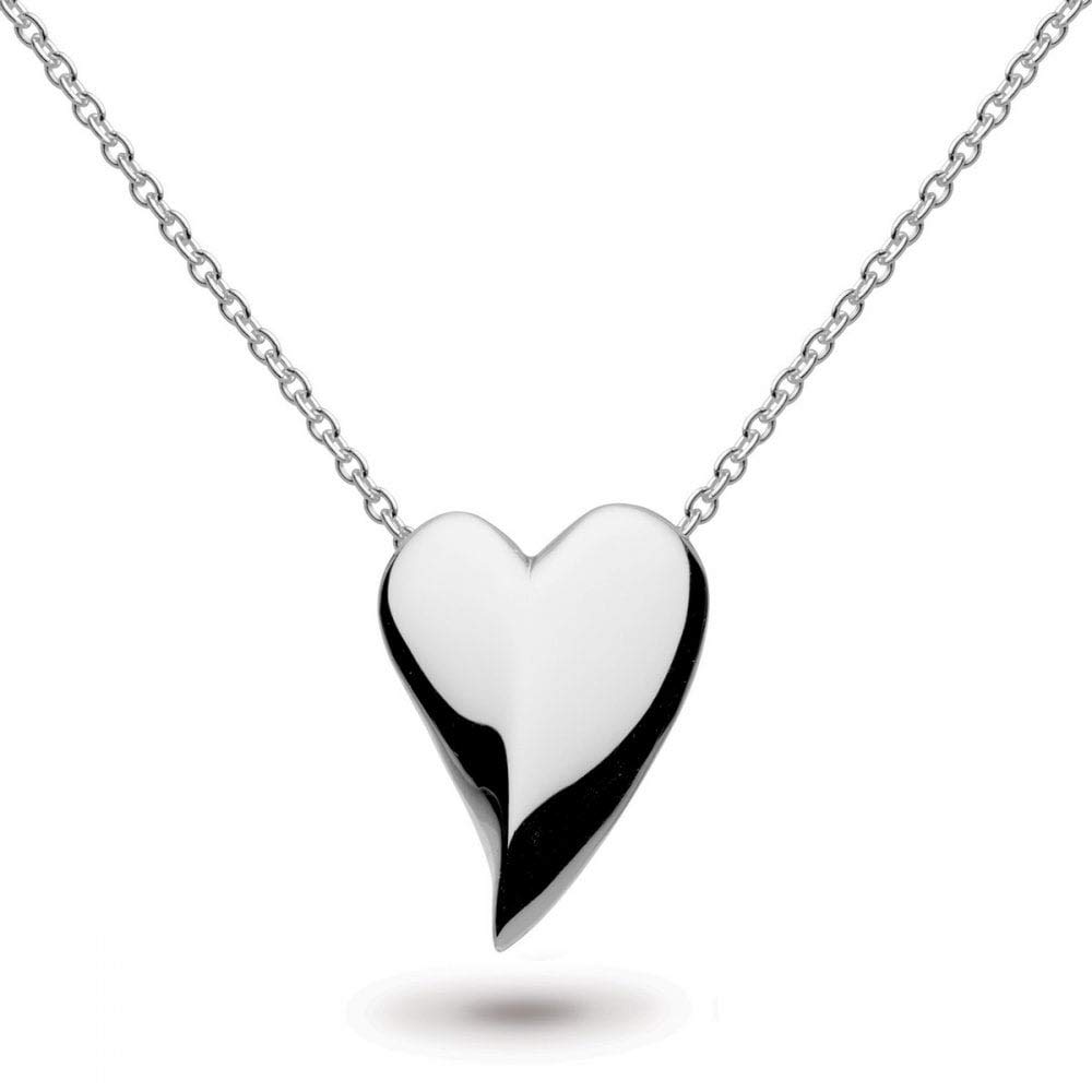 Kit Heath Women's Sterling Silver Lust Heart Necklace of Length 18 inch
