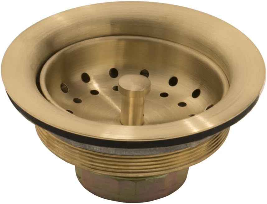 Thompson Traders - 3.5" Basket Strainer for Kitchen/Bar/Prep Sinks, Finish: Brushed Nickel