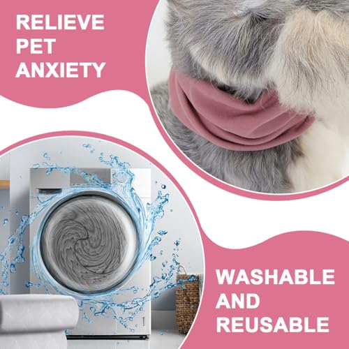 UEIOAVL Ohrenpflege für Hunde 2er-Pack beruhigende Ohrenschützer für Hunde, Lärmschutz, Fellpflege, Bad (lila rosa, Größe S)