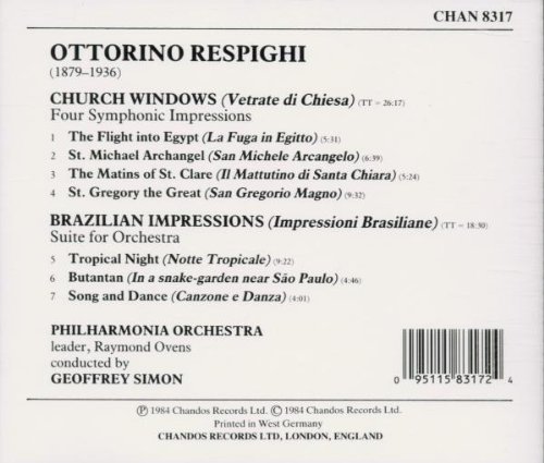 Respighi: Church Windows / Brazilian Impressions