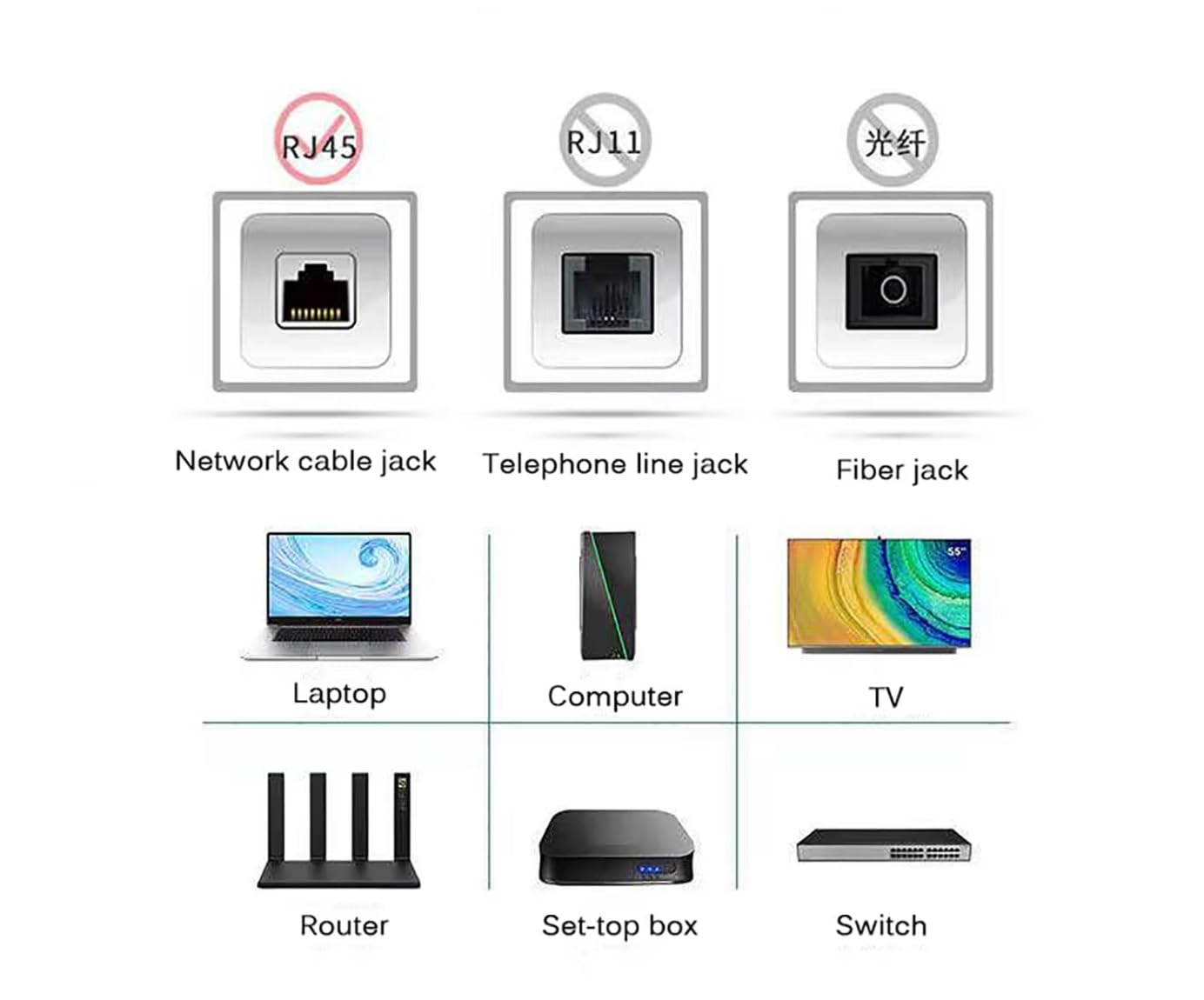 Monte Lua 15 metre, Ethernet Kablosu, Ağ Kablosu, LAN, Cat6, Modem İnternet Kablosu, Gri,