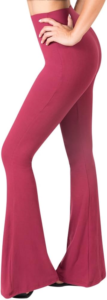 SATINA Palazzo Pants for Women - Buttery Soft High Waisted Flare Pants - Leggings Available in 16 Colors at  Women’s Clothing store