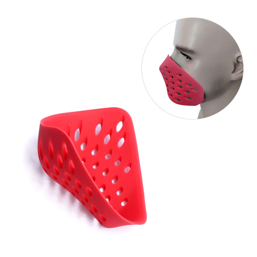 KODAA Space Breathing Mouth Mask, Soft Non-Toxic Rubber Face Shell Half Mask for Adults Super Hero Cosplay