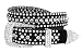Ladies Western Rhinestone Bling Cowgirl Belt (Crystal, M(34"))