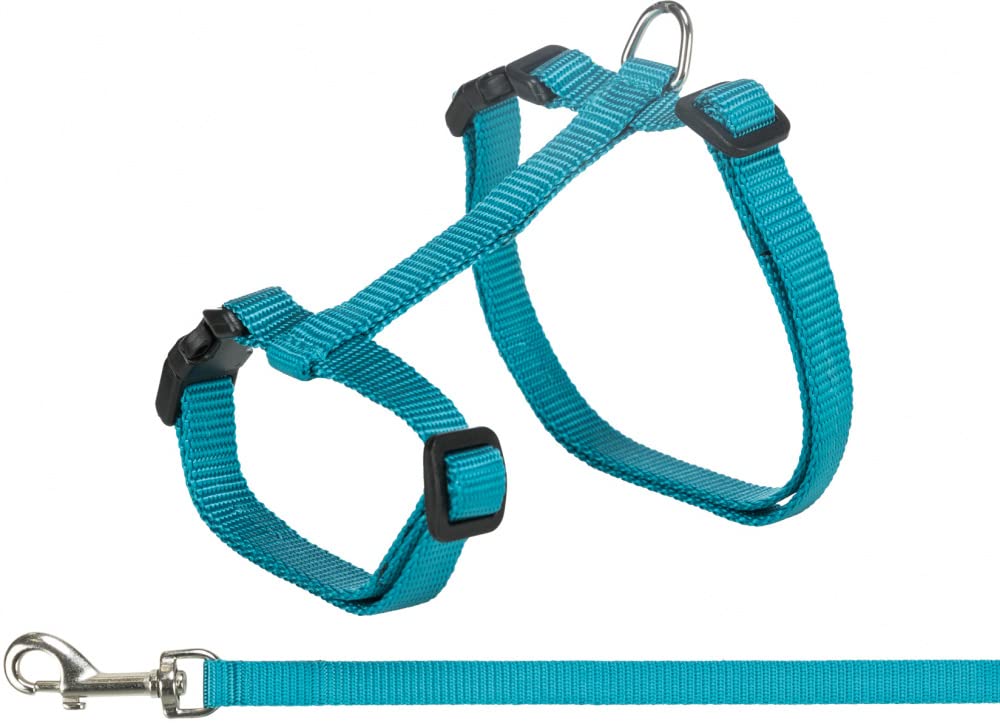 Trixie Cat Harness with Leash, Adjustable for Comfort & Safety, D-Ring, Snap Buckles for Easy Use, Suitable for Small Dogs, 34-57cm/13mm 1.20 M Long, XL (B09NDZPY8G) Amazon Price History, Amazon Price Tracker