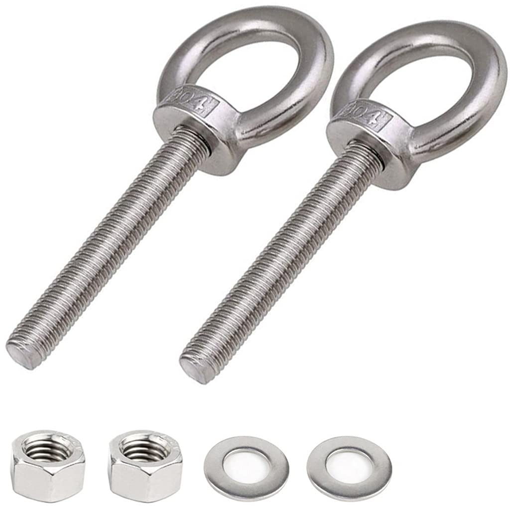 whooELEMNT BOLT 値下げ可 HYXXYY Stainless Steel Eye Bolt, 2pack M10 Shoulder Eye