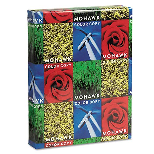Mohawk Color Copy Gloss Paper 96-Bright Pure White Shade, 32 lb 8.5 x 11 Inches 500 Sheets/Ream - Sold as 1 Ream (36-201)