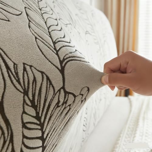 Funda de cabecero de cama protector elastico lavable 4