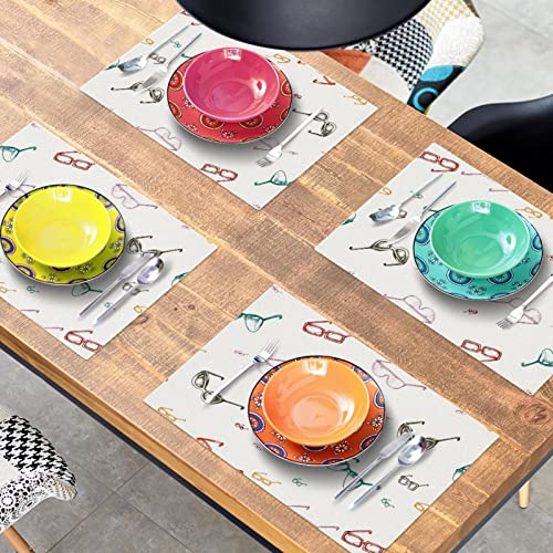 Set de table en verre blanc pour protéger la table des plats chauds - 8