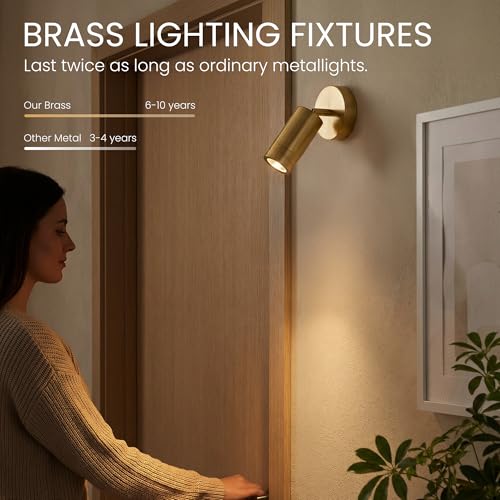 Image of LED Gold Dimmable Ceiling Spotlight Indoor - Solid Copper Fixtures