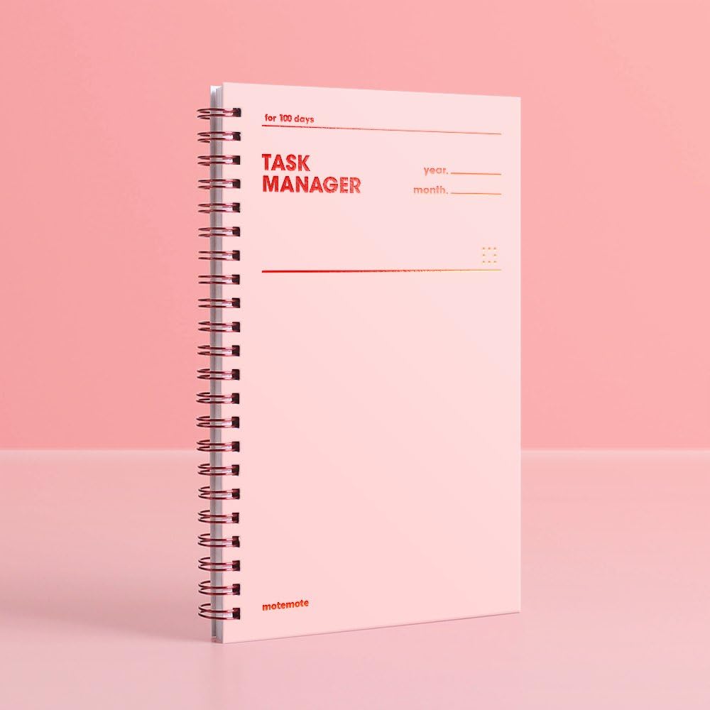 [MOTEMOTE] Task Manager 100 Days Color Chip (Rosequarts) / Study Planner/Planner