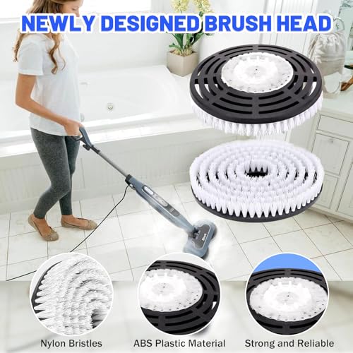 Upgraded Steam Mop Pads for Shark S7000 Series - Replacement Brush Heads with Scrubbing Bristles | Deep Cleans Hardwood, Tile, Laminate Floors | Compatible with S8201/S8001/S7201 Models-2 Pack by Vanclearidea - Image 3