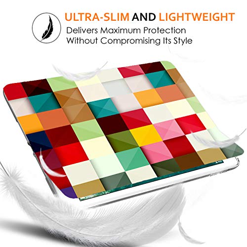 Image of DuraSafe Cases for Old Model iPad 3rd Gen 9.7 inch 2012 TPU Case A1416 A1430 A1403 MC705HN /A MD328HN /A MD333HN /A MD336HN /A MC706HN /A MD329HN /A MD334HN /A MD337HN /A MD419HN /A MD416HN /A Printed Color Grid