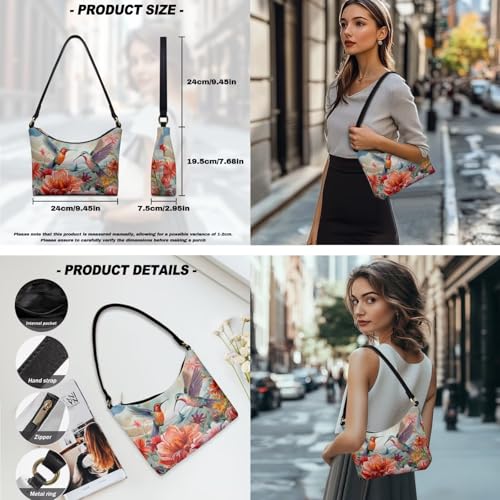 Underarm Purse Set for Women Soft Shoulder Purse Handbag with Wallet Set Smooth Top-Handle Shoulder Bag Clutch4