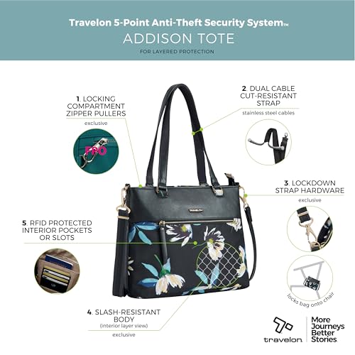 Image of Travelon Anti-Theft Addison Tote Bag