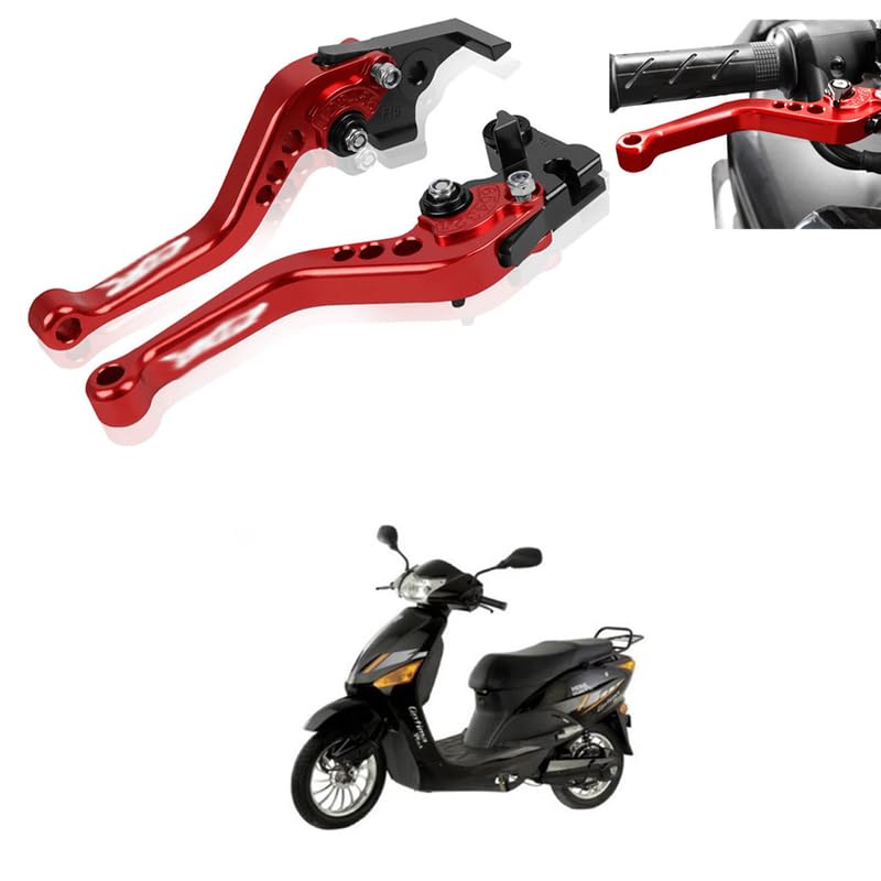 1 Pair Double Disc Brake Lever Universal CNC Aluminum Alloy Motorcycle Modification Double Disc Brake Lever for Motorcycles, Scooters Comfortable With Ele-ctric Zip-py-image-19