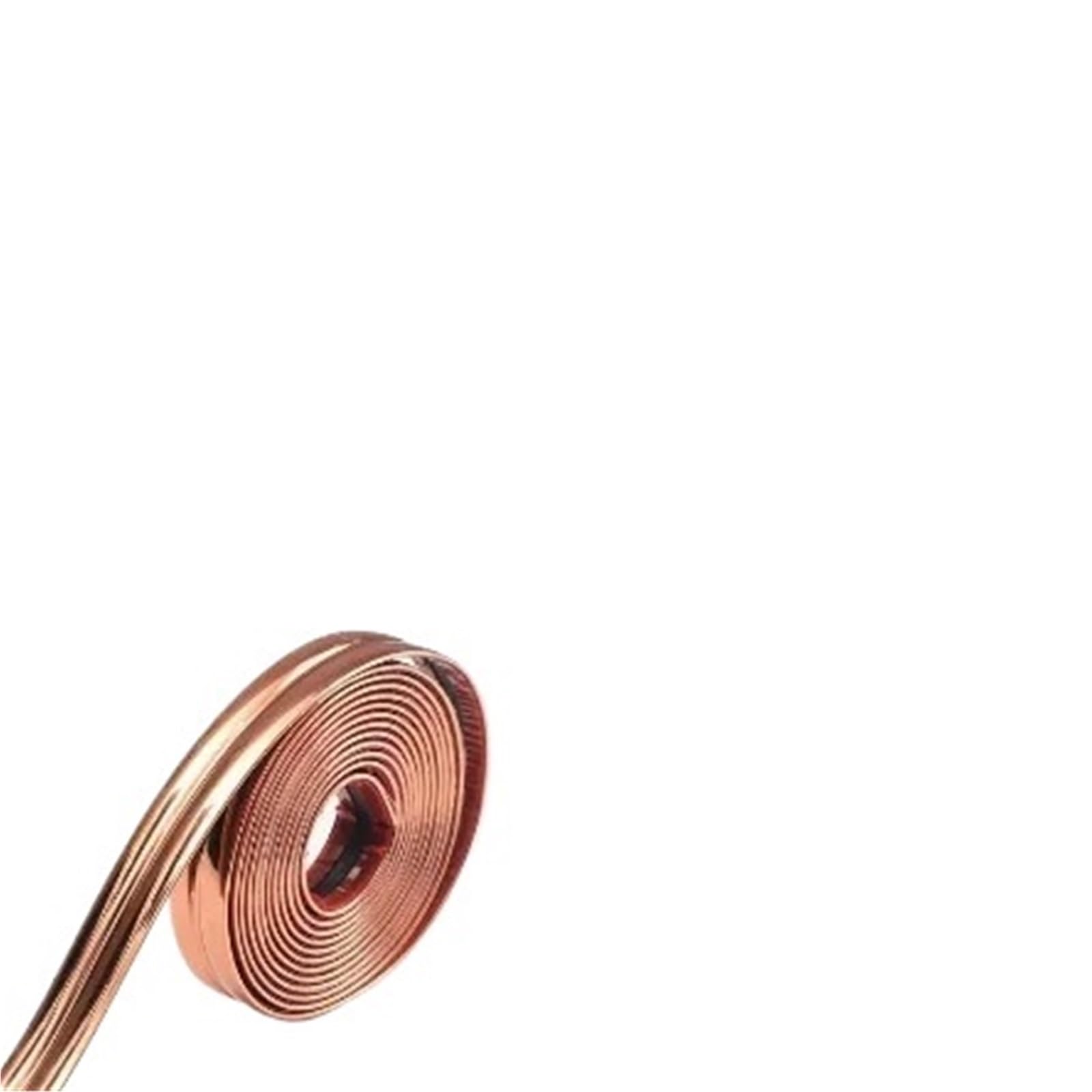 Xctdsvah Rose Gold Wallpaper Border 5M Self-Adhesive Wall Corner Decor Strip Anti-Collision Mirror Sticker Internal External Home(Rose Gold)