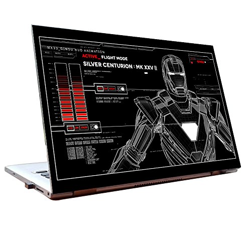 Tamatina Laptop Skins 12 inch - Iron Man - Blue Print - HD Quality (B06ZZKTVT5) Amazon Price History, Amazon Price Tracker
