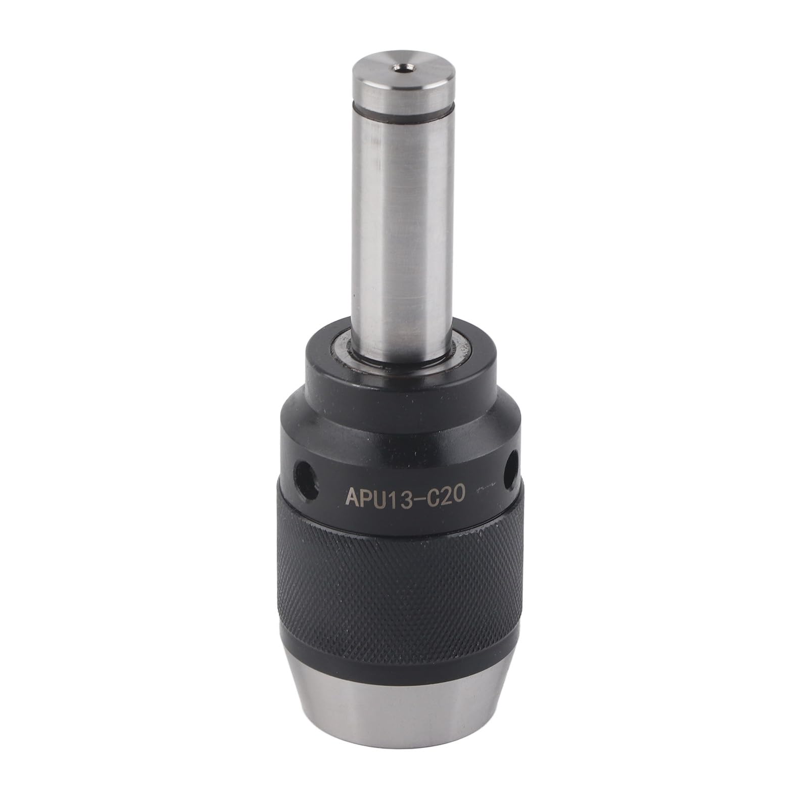 FTVOGUE APU13 C20 Zintegrowany Uchwyt Wiertarski ze Stali Wysokowęglowej Bezkluczowy Uchwyt Wiertarski 20 Mm Chwyt Prosty 13 Mm Regulacja Wydajności dla Użytkowników Tokarek, Frezarek i Wiertarek